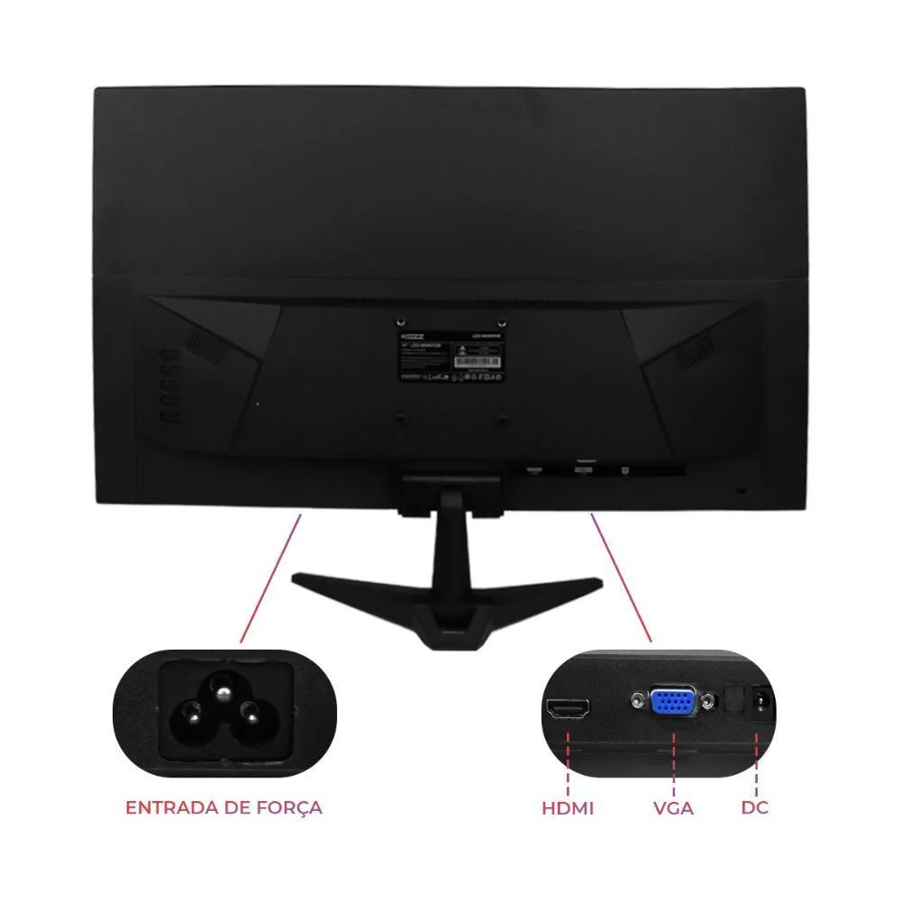 Monitor Gamer Generico 22" FHD 60Hz TN - 22B - Imagem 3