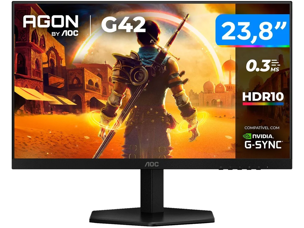 Monitor Gamer AOC Agon 24" FHD 200Hz VA - 24G42HE - Imagem 1