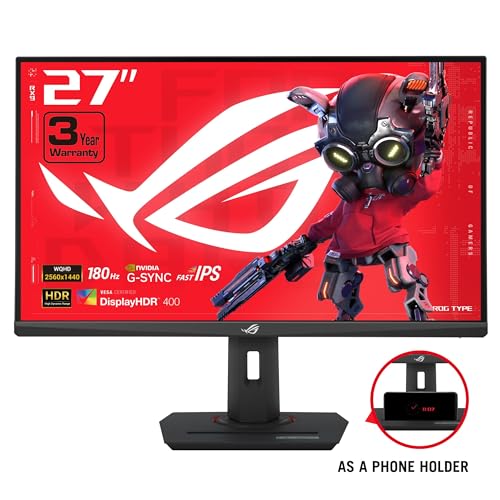 Monitor Gamer ASUS ROG Strix 27" QHD 180Hz IPS - XG27ACS - Imagem 1