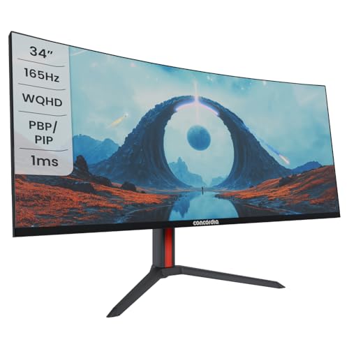 Monitor Gamer Concórdia UZ340 34" WQHD 165Hz VA Curvo - UZ340