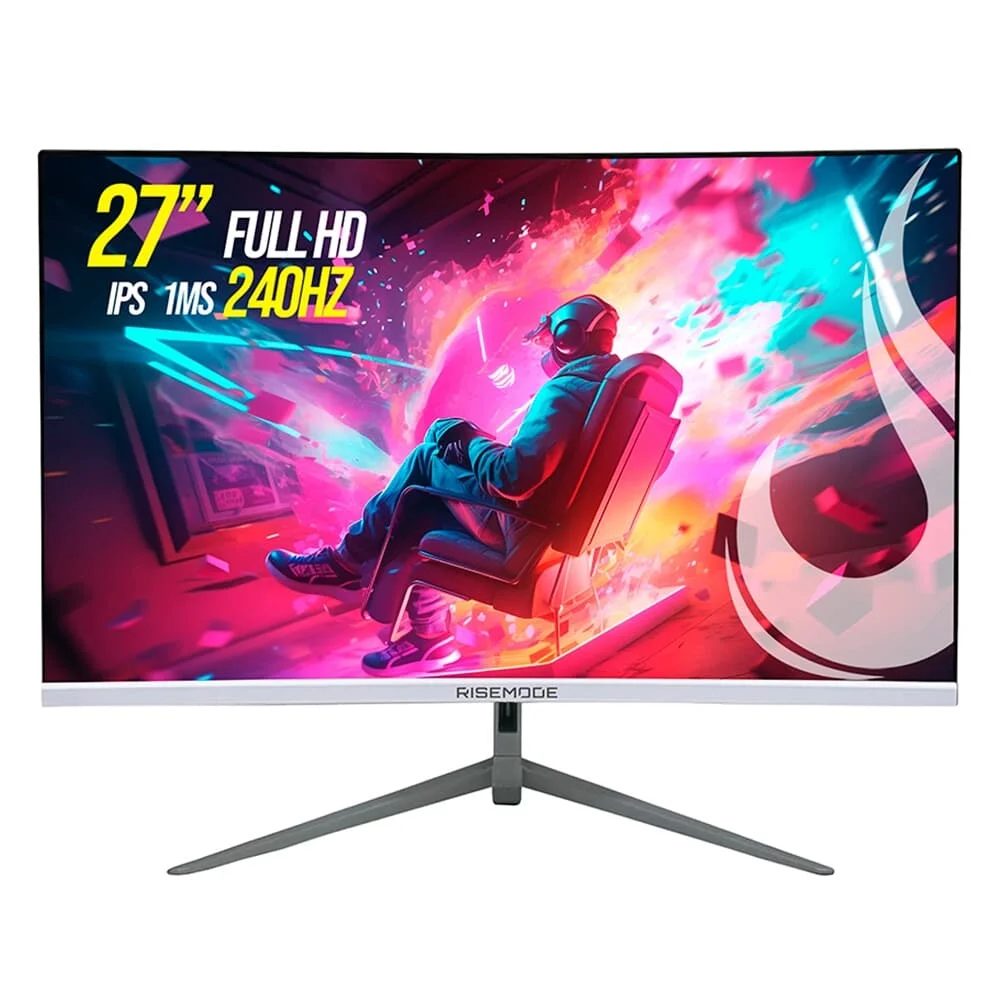 Monitor Gamer Rise Mode 27" FHD 240Hz IPS Curvo - RM-MOG-27C240FH-W - Imagem 1