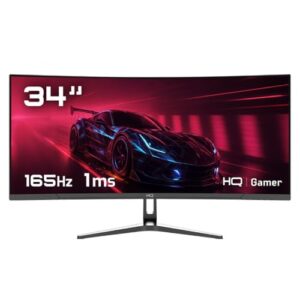 Monitor Gamer HQ 34" QHD 165Hz VA Curvo - HQW34C16