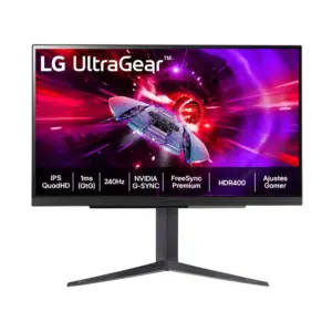 Monitor Gamer LG UltraGear 27" 2K QHD 240Hz IPS - 27GR83Q