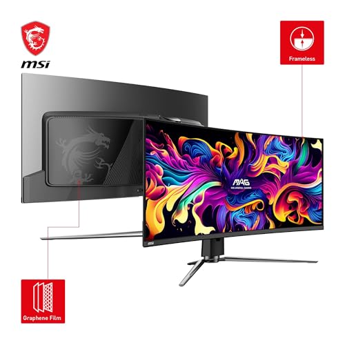 Monitor Gamer MSI MAG 34" WQHD 175Hz OLED Curvo - MAG 341CQP - Imagem 2
