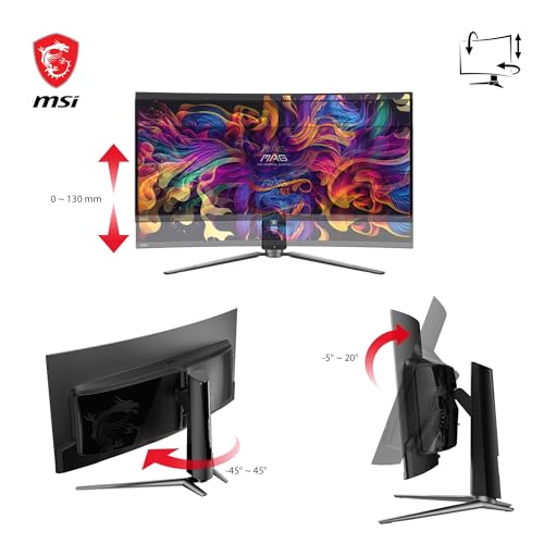 Monitor Gamer MSI MAG 34" WQHD 175Hz OLED Curvo - MAG 341CQP - Imagem 4