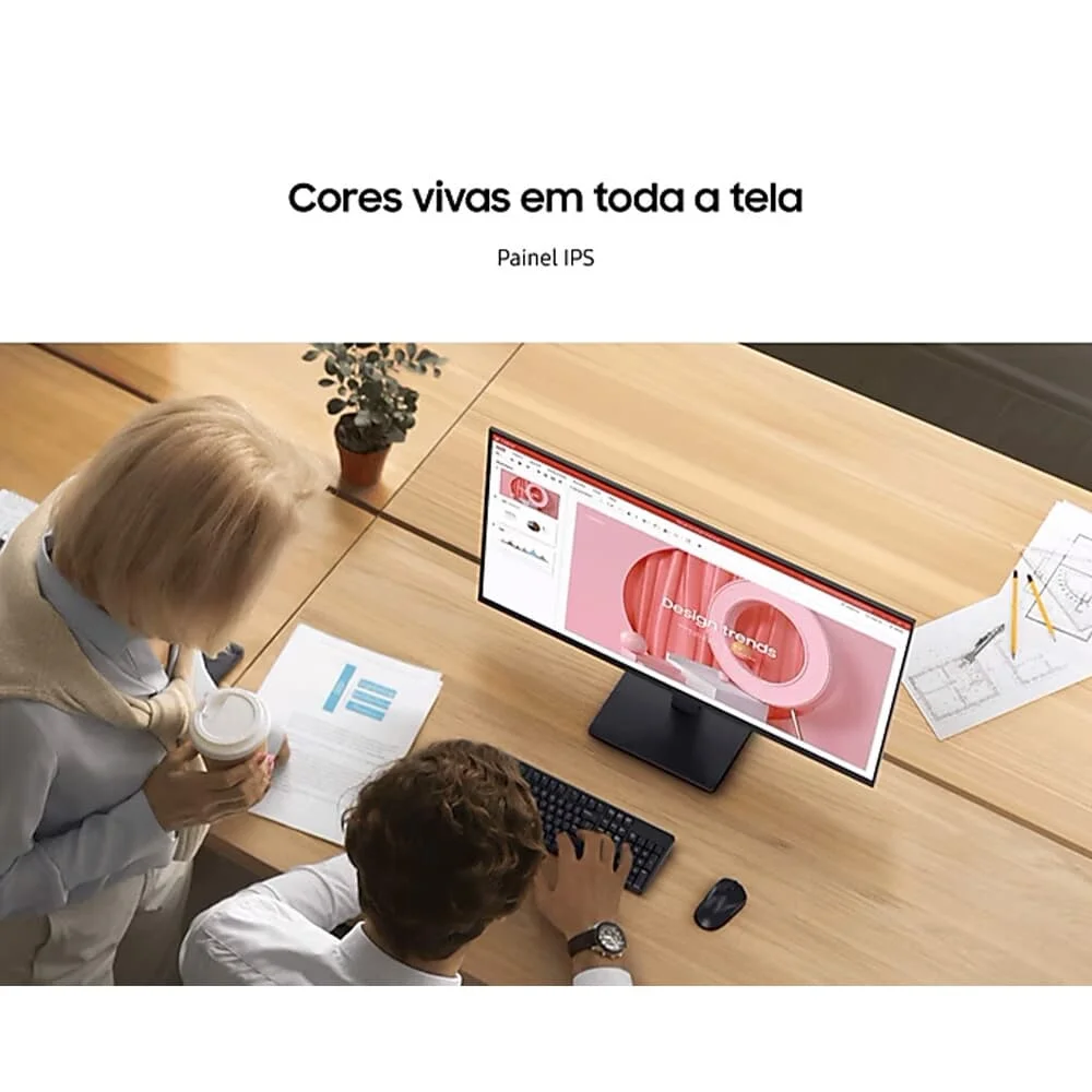 Monitor Gamer Samsung Essential S3 27" FHD 100Hz IPS - LS27D300GALMZD - Imagem 3