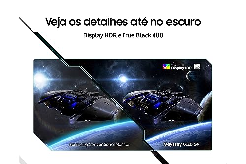 Monitor Gamer Samsung Odyssey OLED G9 49" DQHD 240Hz OLED Curvo - G9 - Imagem 4