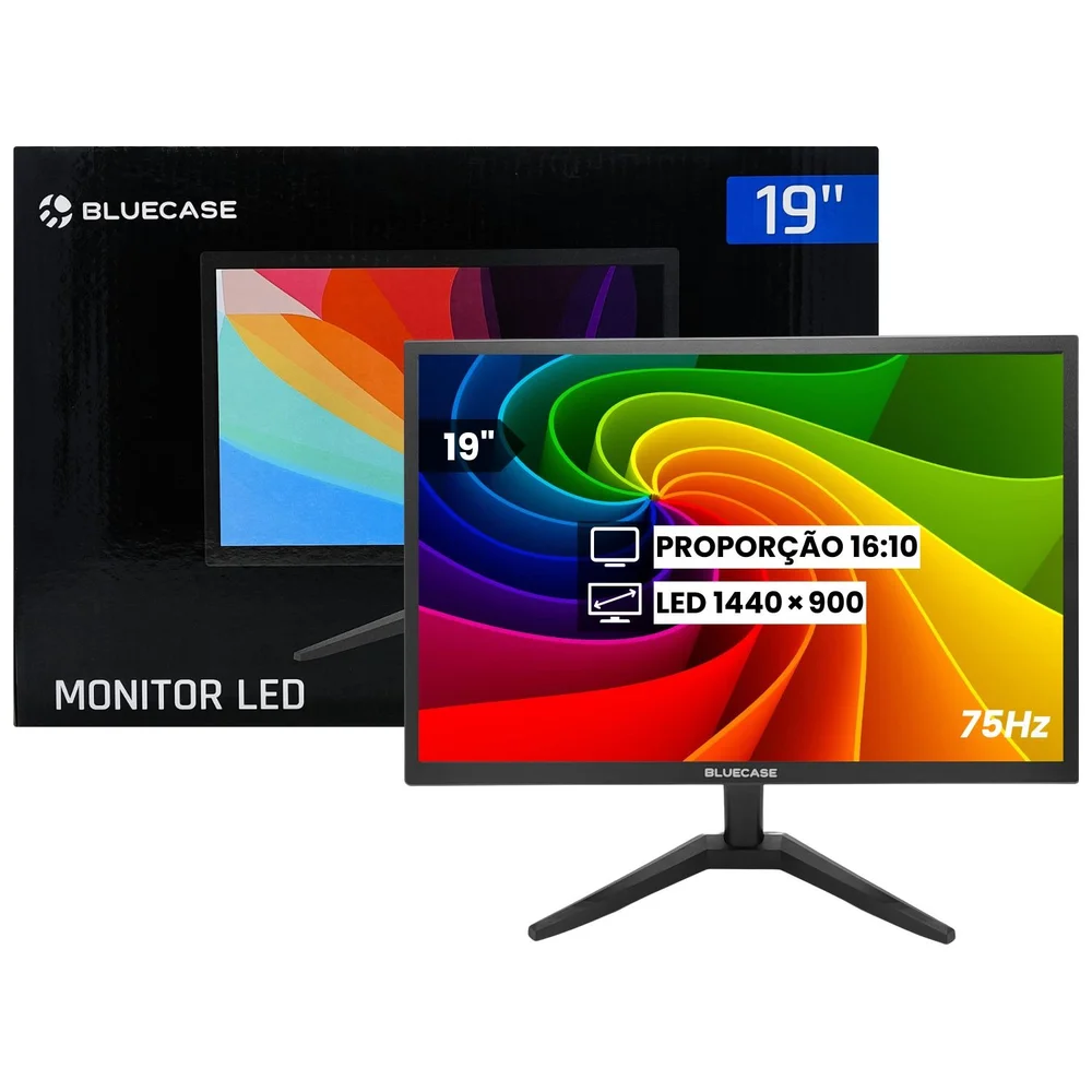 Monitor Profissional Bluecase 19" HD 75Hz TN - BM19D5HVW - Imagem 4