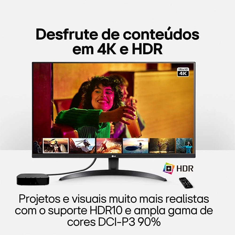 Monitor Profissional LG 32" 4K 60Hz VA - 32UR500-B - Imagem 4