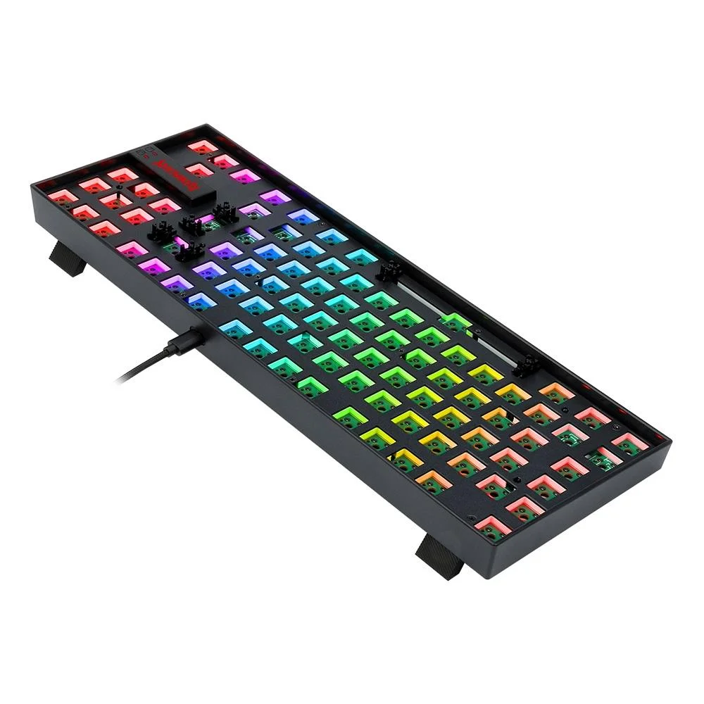 Base para Teclado Mecânico Gamer Redragon Kumara Barebone Edition RGB USB ABNT2 Preto RD-BBK552 - Imagem 3