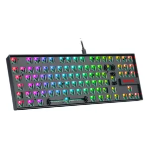 Base para Teclado Mecânico Gamer Redragon Kumara Barebone Edition RGB USB ABNT2 Preto RD-BBK552