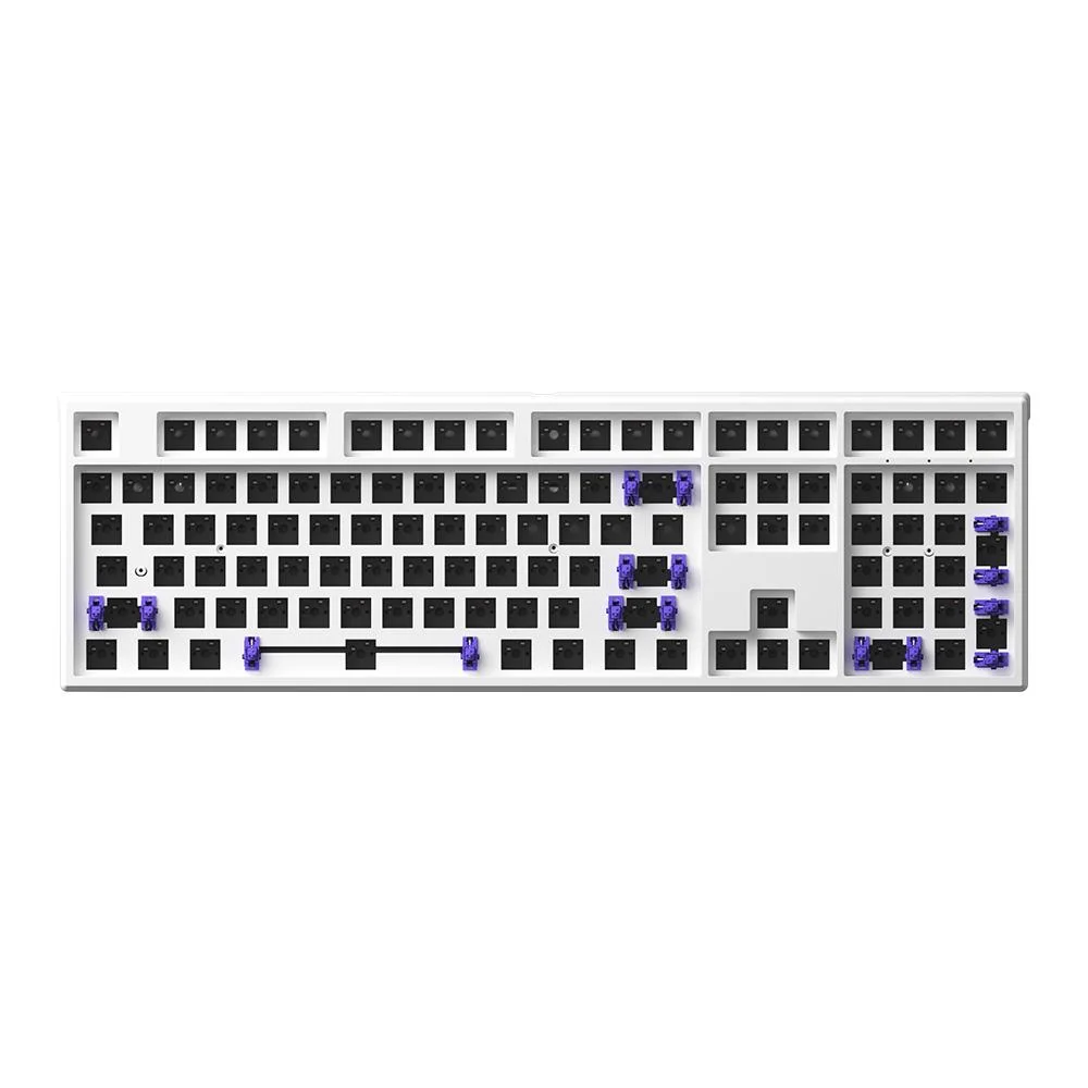 Base para Teclado Barebone Akko Monsgeek MG108W South Facing Branco - Imagem 1