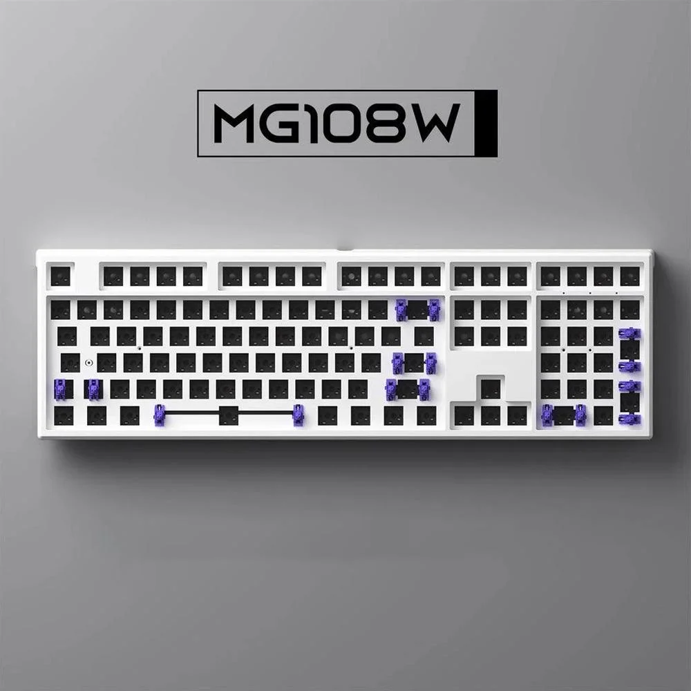 Base para Teclado Barebone Akko Monsgeek MG108W South Facing Branco - Imagem 3