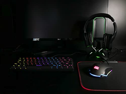 Mini Teclado Mecânico Gamer OEX Ziggy TC607 Switch Outemu Red Preto - Imagem 1