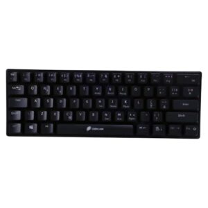 Mini Teclado Mecânico Gamer OEX Ziggy TC607 Switch Outemu Red Preto