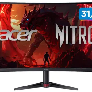 Monitor Gamer Acer Nitro ED323QU 31.5" QHD 180Hz VA Curvo - UM.JE3AA.202