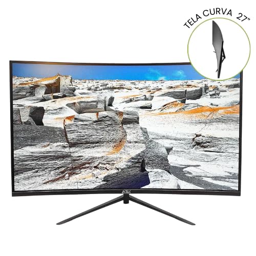 Monitor Gamer Aitek Delta 27" FHD 100Hz VA Curvo - DELTA-M2710AC - Imagem 1