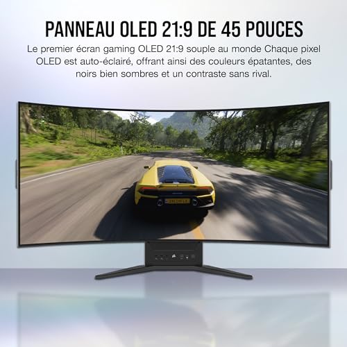 Monitor Gamer Corsair Xeneon Flex 45" WQHD 240Hz OLED Curvo - CM-9030001-NA - Imagem 2