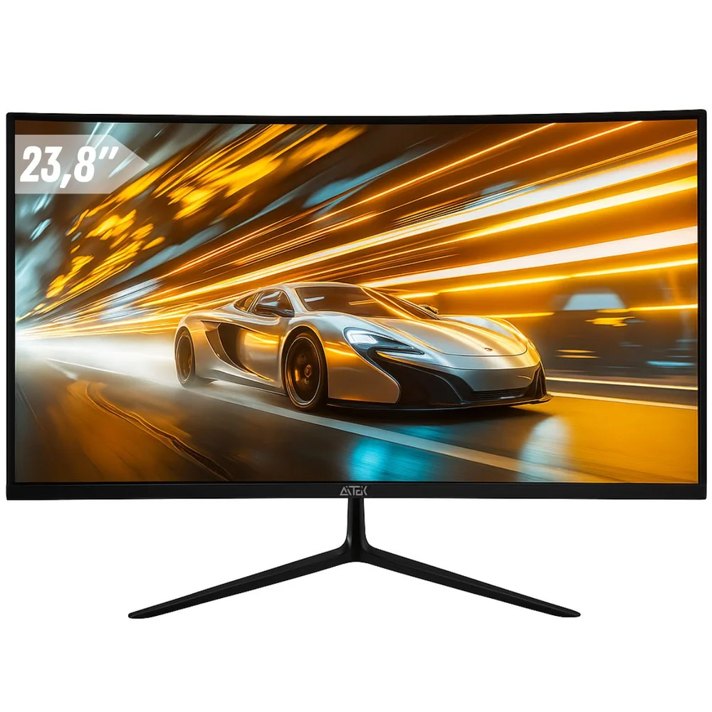Monitor Gamer Aitek Delta 24" FHD 100Hz VA Curvo - DELTA-M2410AC - Imagem 1