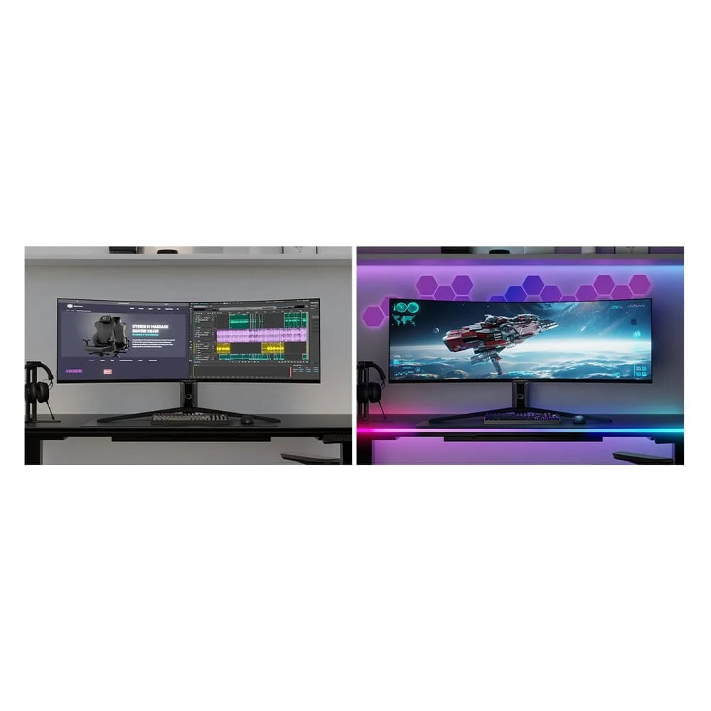 Monitor Gamer Cooler Master 57" 4K 120Hz VA Curvo - GP57ZS - Imagem 3