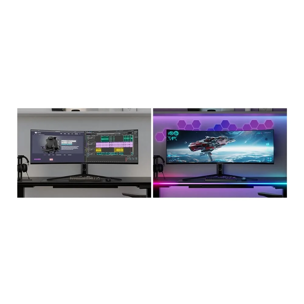 Monitor Gamer Cooler Master 57" 4K 120Hz VA Curvo - GP57ZS - Imagem 4