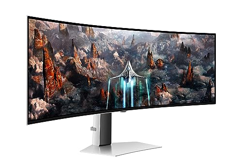 Monitor Gamer Samsung Odyssey G9 49" DQHD 240Hz OLED Curvo - LS49CG930SLXZD - Imagem 1
