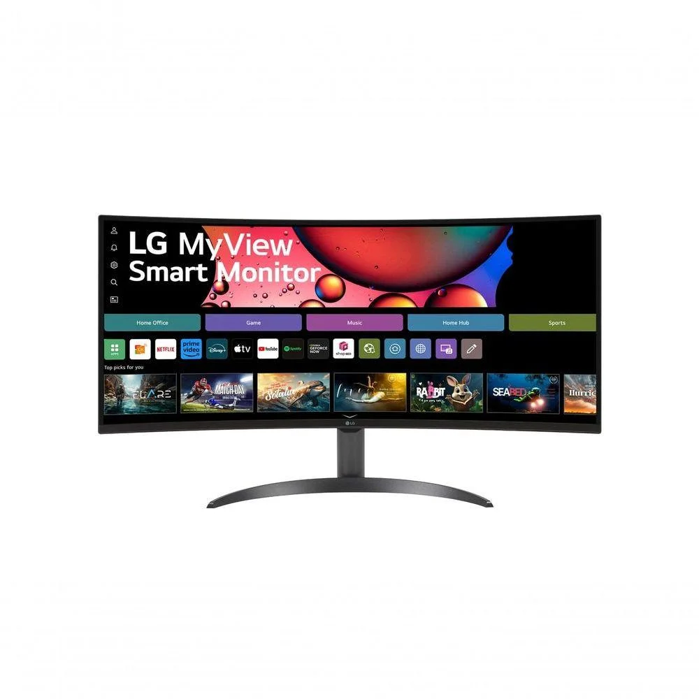 Monitor Smart LG MyView 34" WQHD 60Hz VA Curvo - 34SR60QC-B - Imagem 2