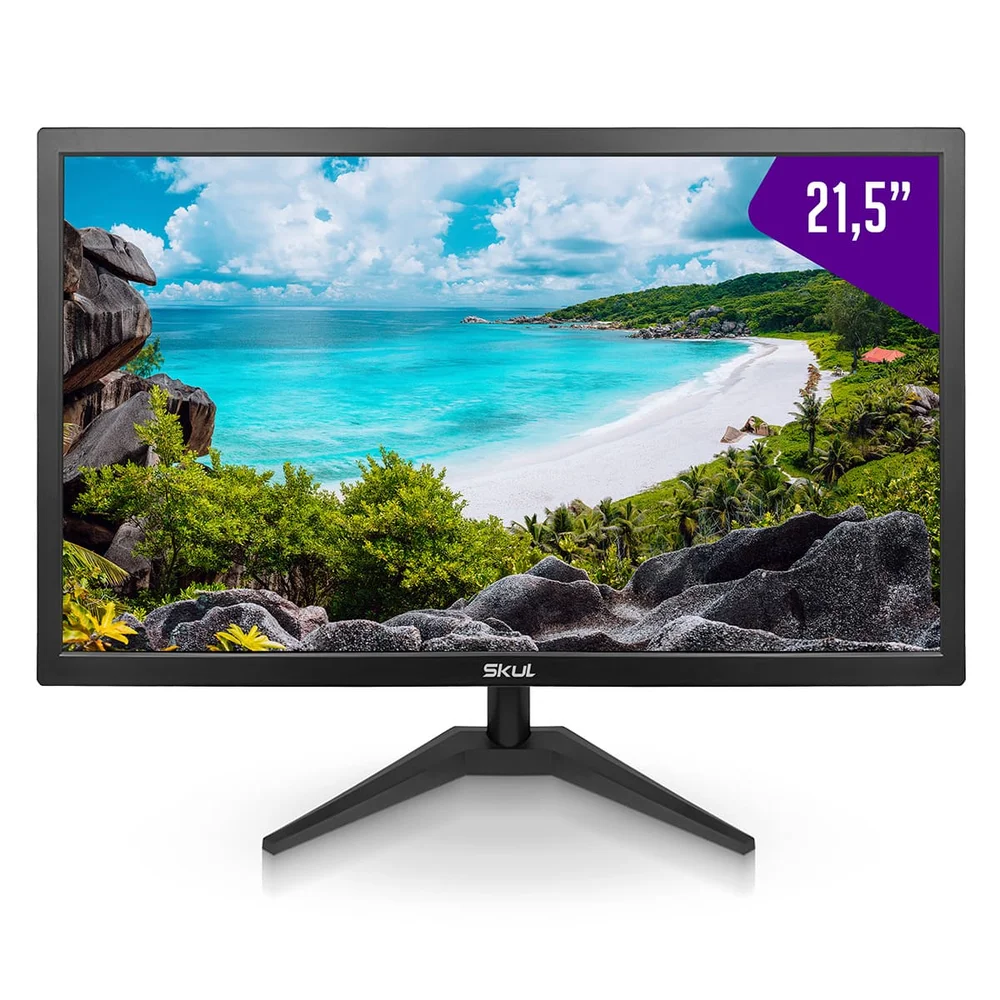 Monitor Profissional Skul 21.5" FHD 60Hz TN - SM2155MSY - Imagem 1