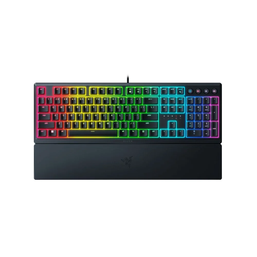 Teclado Gamer Razer Ornata V3 RGB Mecha-Membrane Low Profile Layout US Preto - Imagem 1