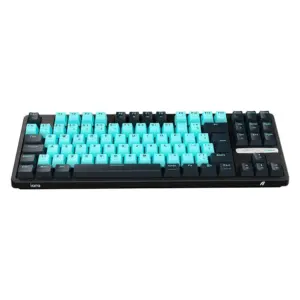 Teclado Gamer Aplus Gasket Iara Obsidian Aqua 80% Switch Red Huano Hotswap Preto AK400A