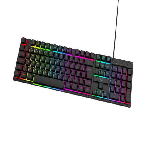Teclado Gamer Dazz GTE1000 Rainbow Anti-Ghosting ABNT2 USB Preto 62000177 - Imagem 4