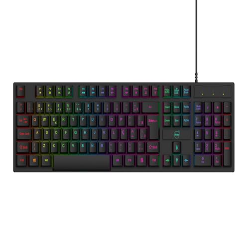 Teclado Gamer Dazz GTE1000 Rainbow Anti-Ghosting ABNT2 USB Preto 62000177