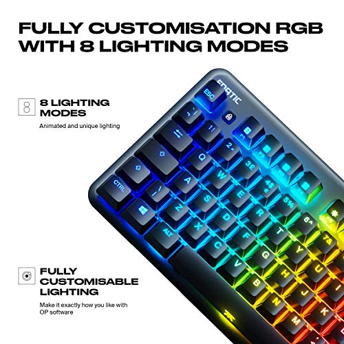 Teclado Gamer Fnatic Streak65 RGB Compacto US Preto C-KB0003 - Imagem 4