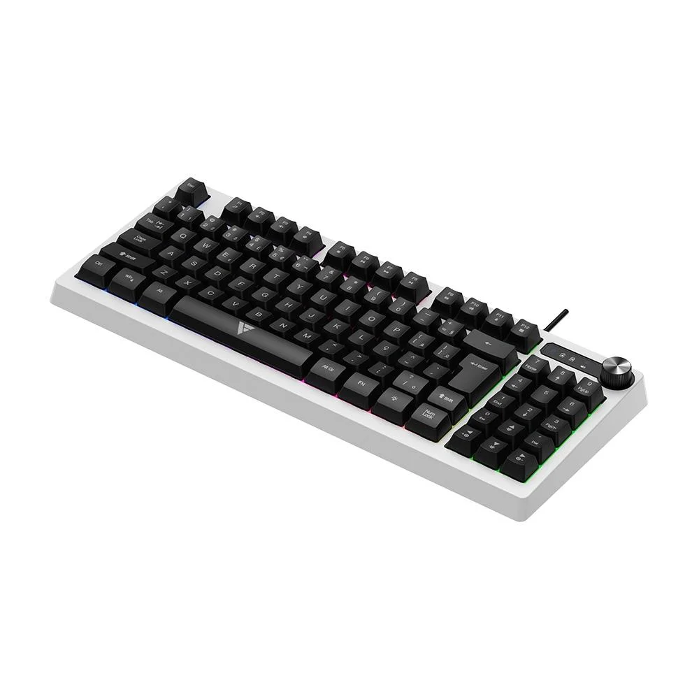 Teclado Gamer Force One Spectre Membrana RGB Branco FR.TC.SP.01 - Imagem 2