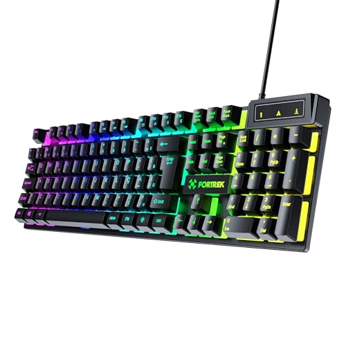 Teclado Gamer Fortrek Fearless 100 Fullsized Preto - Imagem 2