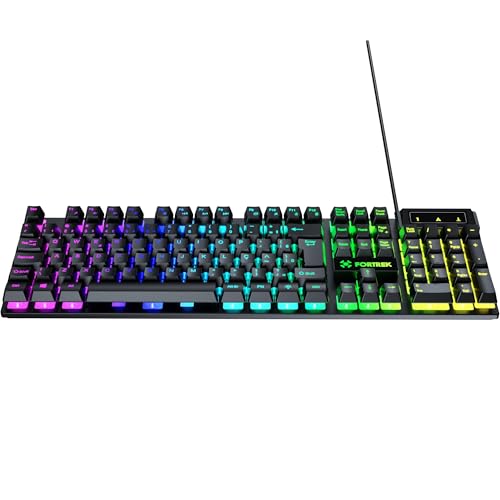 Teclado Gamer Fortrek Fearless 100 Fullsized Preto - Imagem 3