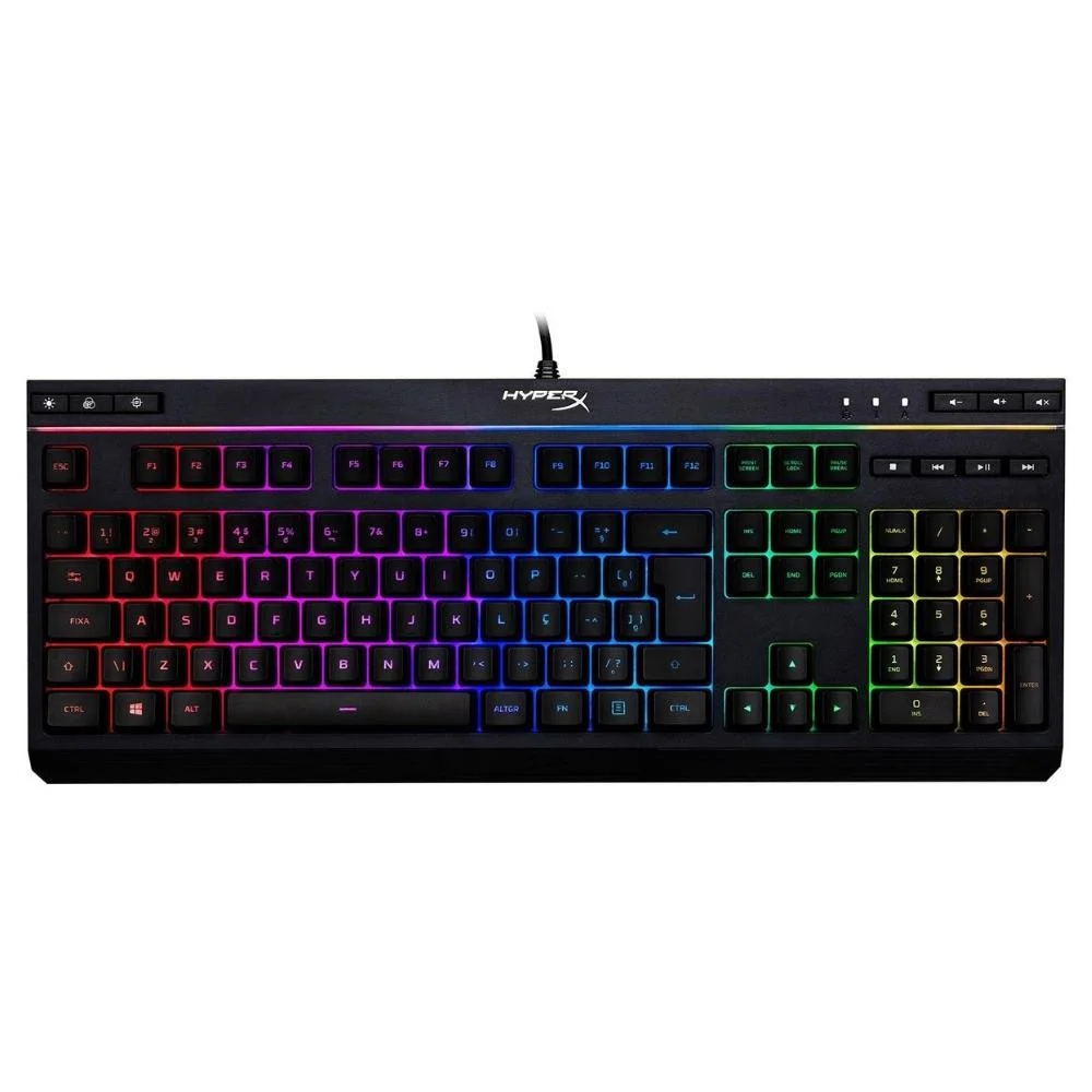 Teclado Gamer HyperX Alloy Core RGB Membrana Preto HX-KB5ME2-BR - Imagem 3