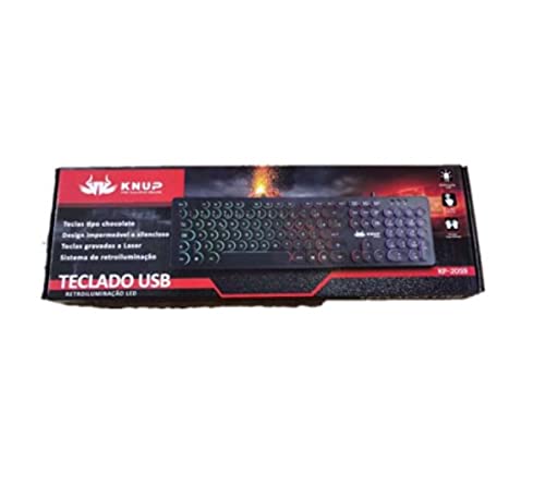 Teclado Gamer Knup KP-2059 LED RGB USB ABNT2 - Imagem 4