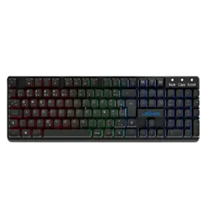 Teclado Gamer Lehmox LEY-2087 RGB Teclas Flutuantes USB ABNT Preto