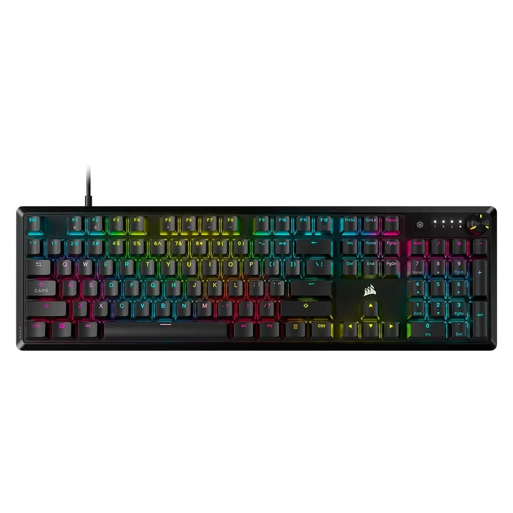 Teclado Mecânico Gamer Corsair K70 Core RGB Switch Linear Red USB 3.0 Preto CH-910971E-NA - Imagem 1