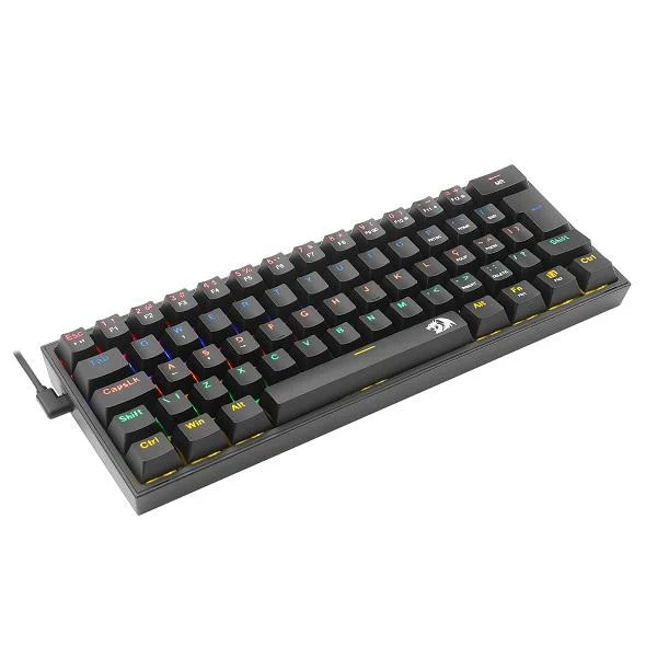 Teclado Mecânico Gamer Redragon Fizz ABNT2 Preto K617-R-B - Imagem 2