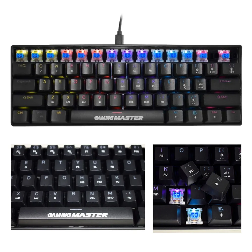 Teclado Mecânico Gamer T-Dagger Spectrafury RGB Black KBL8 - Imagem 3