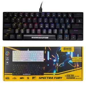 Teclado Mecânico Gamer T-Dagger Spectrafury RGB Black KBL8
