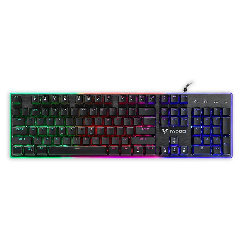 Teclado Gamer Rapoo Vpro Retroiluminado Preto RA029 - Imagem 1
