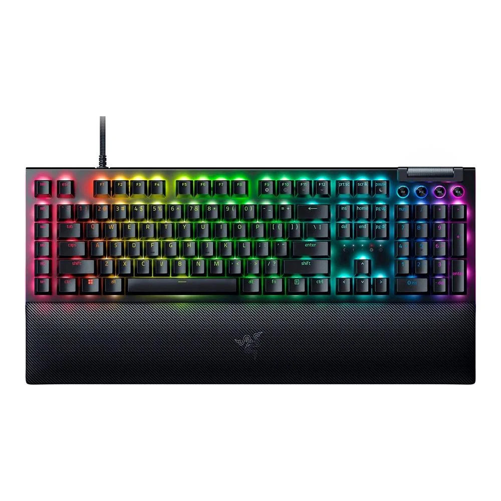 Teclado Gamer Razer Blackwidow V4 Chroma RGB Switch Yellow Layout US RZ0304691900R3U - Imagem 1