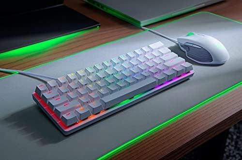 Teclado Gamer Razer Huntsman Mini Mercury Linear Branco RZ03-03390400-R3M1 - Imagem 1