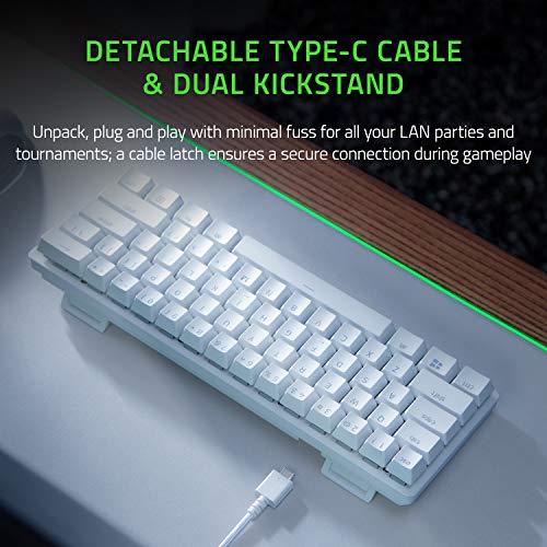 Teclado Gamer Razer Huntsman Mini Mercury Linear Branco RZ03-03390400-R3M1 - Imagem 4