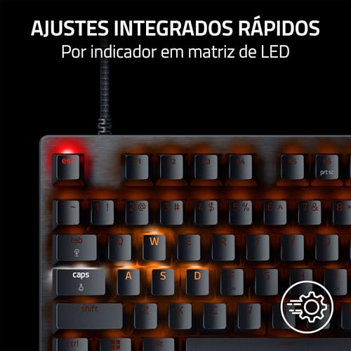 Teclado Gamer Razer Huntsman V3 Pro Tenkeyless Chroma RGB Switch Óptico US Preto RZ0304980200 - Imagem 2