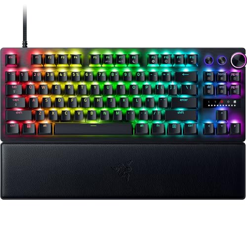 Teclado Gamer Razer Huntsman V3 Pro Tenkeyless Chroma RGB Switch Óptico US Preto RZ0304980200