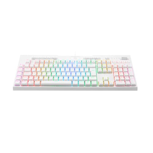 Teclado Gamer Redragon Brahma Pro RGB Switch Óptico Blue Branco K586W - Imagem 1